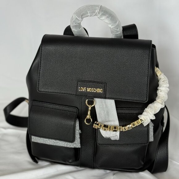 Love Moschino Leather Backpack main image 8